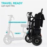 Electric Folding Trike with Dual Motor for Mobility