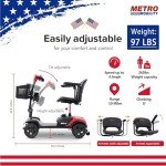 Compact Folding Electric Mobility Scooter for Seniors