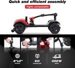 Compact Folding Electric Mobility Scooter for Seniors