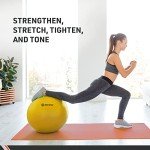 Body Sport Exercise Ball with Pump – 65cm Yellow