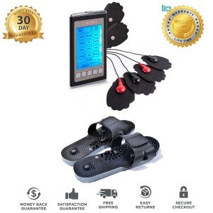 12 Mode TENS Unit Muscle Stimulator with Foot Pads