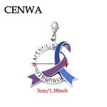 Blue & Purple RA Awareness Ribbon Jewelry