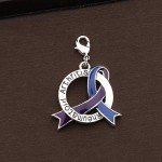 Blue & Purple RA Awareness Ribbon Jewelry