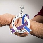 Blue & Purple RA Awareness Ribbon Jewelry