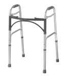 Drive Medical Deluxe Folding Walker with Two Buttons
