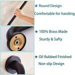 Oil Rubbed Bronze Shower Grab Bar – 12 Inch