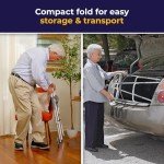 Luxury Foldable Walker with 5-Inch Wheels