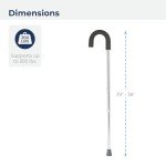 Lightweight Round Handle Walking Cane with Foam Grip