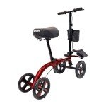 Tuffcare Knee Scooter with Dual Brakes - Red