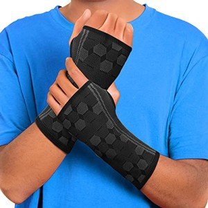 Sparthos Compression Wrist Support Sleeves - Black