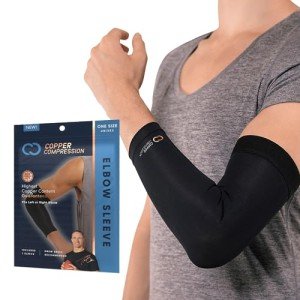 Copper Compression Elbow Sleeve for Arthritis Relief