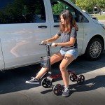 Tuffcare Knee Scooter with Dual Brakes - Red