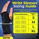 Sparthos Compression Wrist Support Sleeves - Black