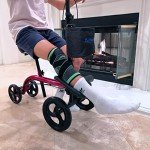 Tuffcare Knee Scooter with Dual Brakes - Red