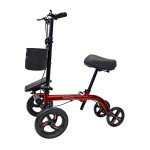 Tuffcare Knee Scooter with Dual Brakes - Red
