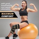 Copper Knee Brace Sleeves for Arthritis Relief (2-Pack)