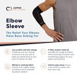Copper Compression Elbow Sleeve for Arthritis Relief