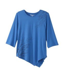 Electric Blue Women’s Open-Back Arthritis Top