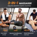 AVCOO 3-in-1 Rechargeable TENS and EMS Pain Relief