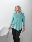 Electric Blue Women’s Open-Back Arthritis Top