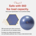 Primasole Indigo Blue Yoga & Exercise Ball