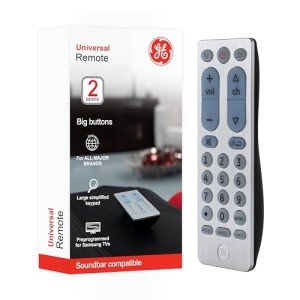Easy Big Button Remote for Smart TVs and More