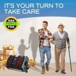 TISSCARE Heated Shiatsu Foot Massager for Pain Relief