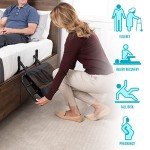 Adjustable Bed Rail with Organizer for Seniors