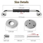 2 Pack 16 Inch Anti-Slip Bathroom Grab Bars