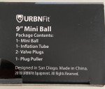 URBNFit 9-Inch Mini Exercise Ball for Pilates
