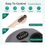 Snailax Shiatsu Foot Massager with Heat & Air Compression