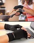 Copper Infused Fingerless Compression Arthritis Gloves