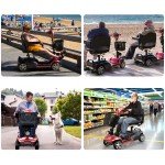 4-Wheel Folding Electric Mobility Scooter for Adults