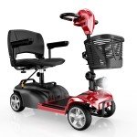 4-Wheel Folding Electric Mobility Scooter for Adults