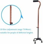 Adjustable Quad Cane for Bariatric Support up to 500lbs