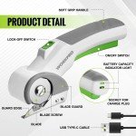 WORKPRO Rechargeable Cordless Electric Scissors