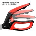 LIVINGO 10" Heavy Duty Spring Action Fabric Scissors