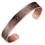Men's Adjustable Copper Magnetic Bracelet with Box