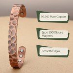 Adjustable Copper Magnet Bracelet for Men and Women