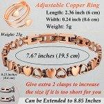 Women’s Ultra Strength Copper Bracelet & Ring Set