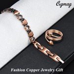 Women’s Ultra Strength Copper Bracelet & Ring Set