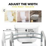 Adjustable Toilet Safety Rail for Elderly Support