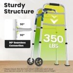 OasisSpace Compact Folding Walker for Seniors