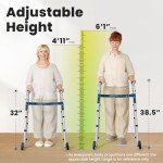 OasisSpace Compact Folding Walker for Seniors