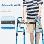 Lightweight 5” Wheel Walker for Seniors