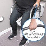 Adjustable Toilet Safety Rails with Handrail Support