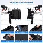 Foldable Walker Storage Bag with Cup Holder