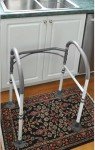 Adjustable Toilet Safety Rails with Handrail Support
