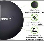 9-Inch URBNFit Mini Exercise Ball for Therapy
