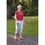 Adjustable Black Walking Cane with Cushioned Handle
